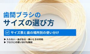 歯間ブラシのサイズの選び方｜SSSS〜Lの目安と「入らない・血が出る・臭い」の対処法｜ORAL MEDIA