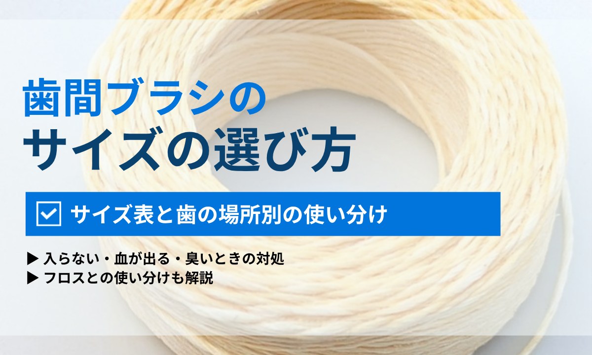 歯間ブラシのサイズの選び方|SSSS〜Lの目安と「入らない・血が出る・臭い」の対処法|ORAL MEDIA